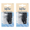 Lady Jayne Black Snagless Elastics 50 Pack x 3 Bundle of 2