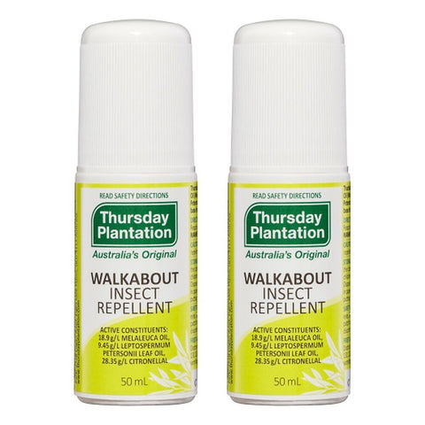Thursday Plantation Walkabout Insect Repellent 50mL Pack of 2