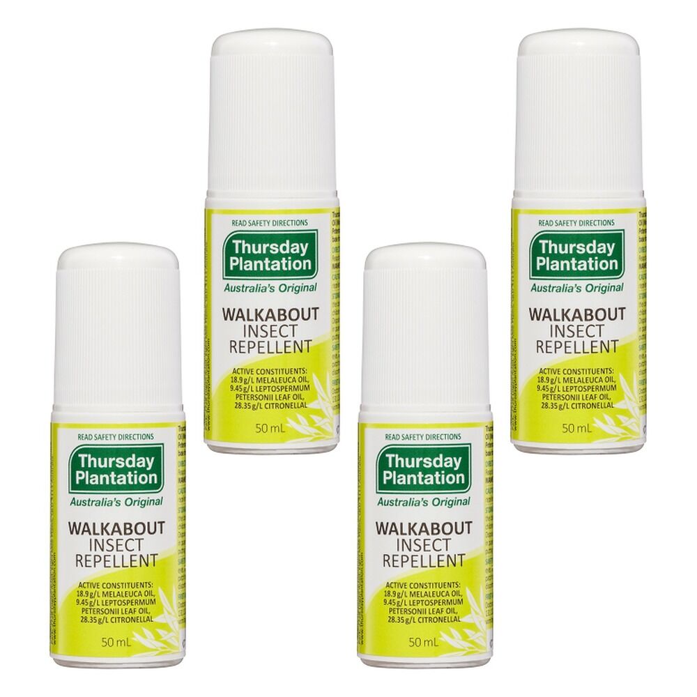 Thursday Plantation Walkabout Insect Repellent 50mL Pack of 4