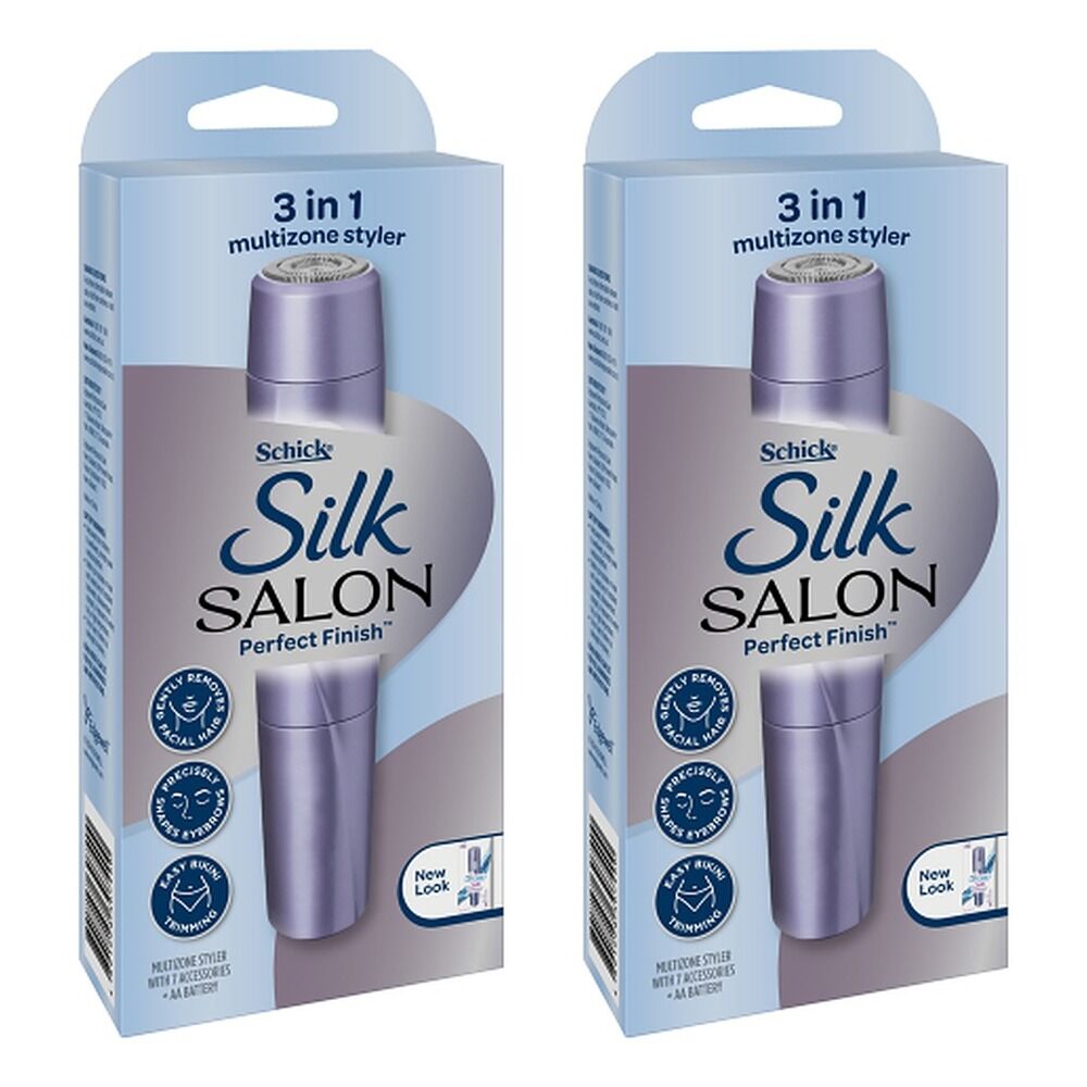 Schick Silk Salon Perfect Finish 3-in-1 Multizone Styler Pack of 2