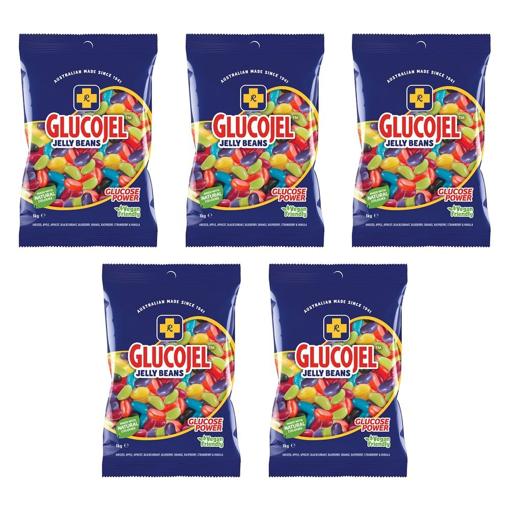 Glucojels Jelly Beans 1kg x 6 Bundle of 5