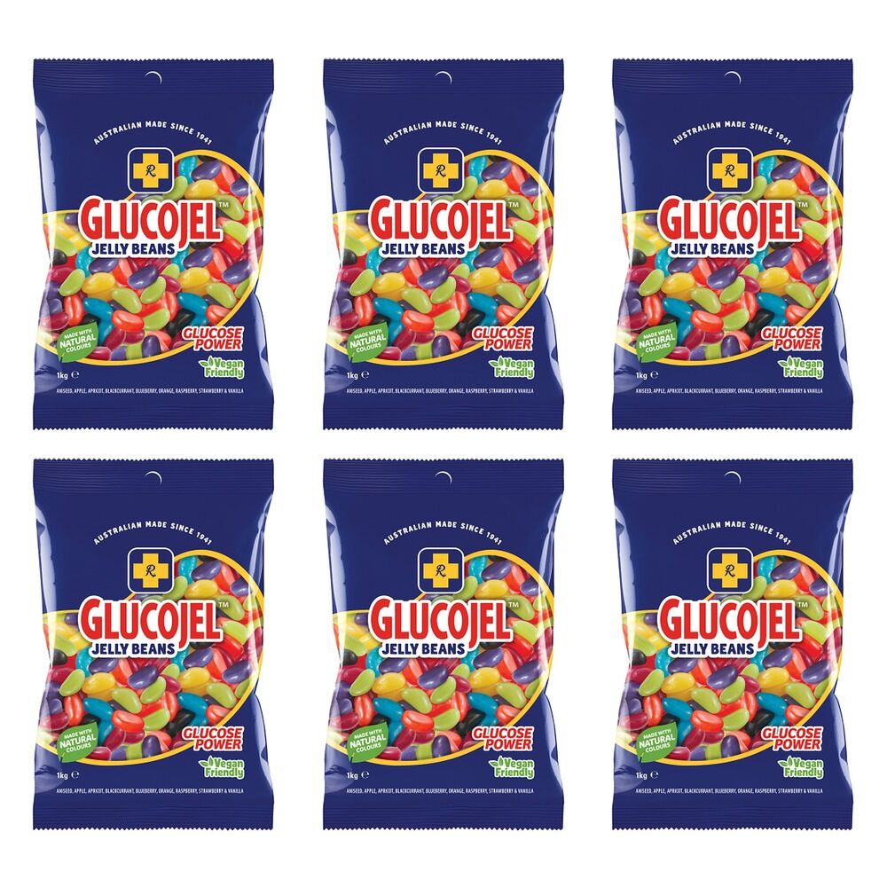 Glucojels Jelly Beans 1kg x 6 Bundle of 6