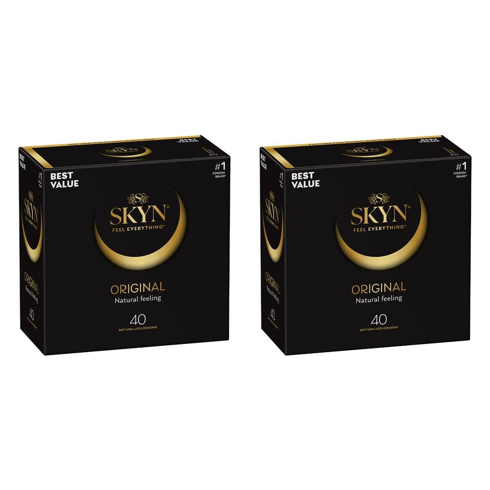 Skyn Original Condoms 40 Pack x 3 Bundle of 2
