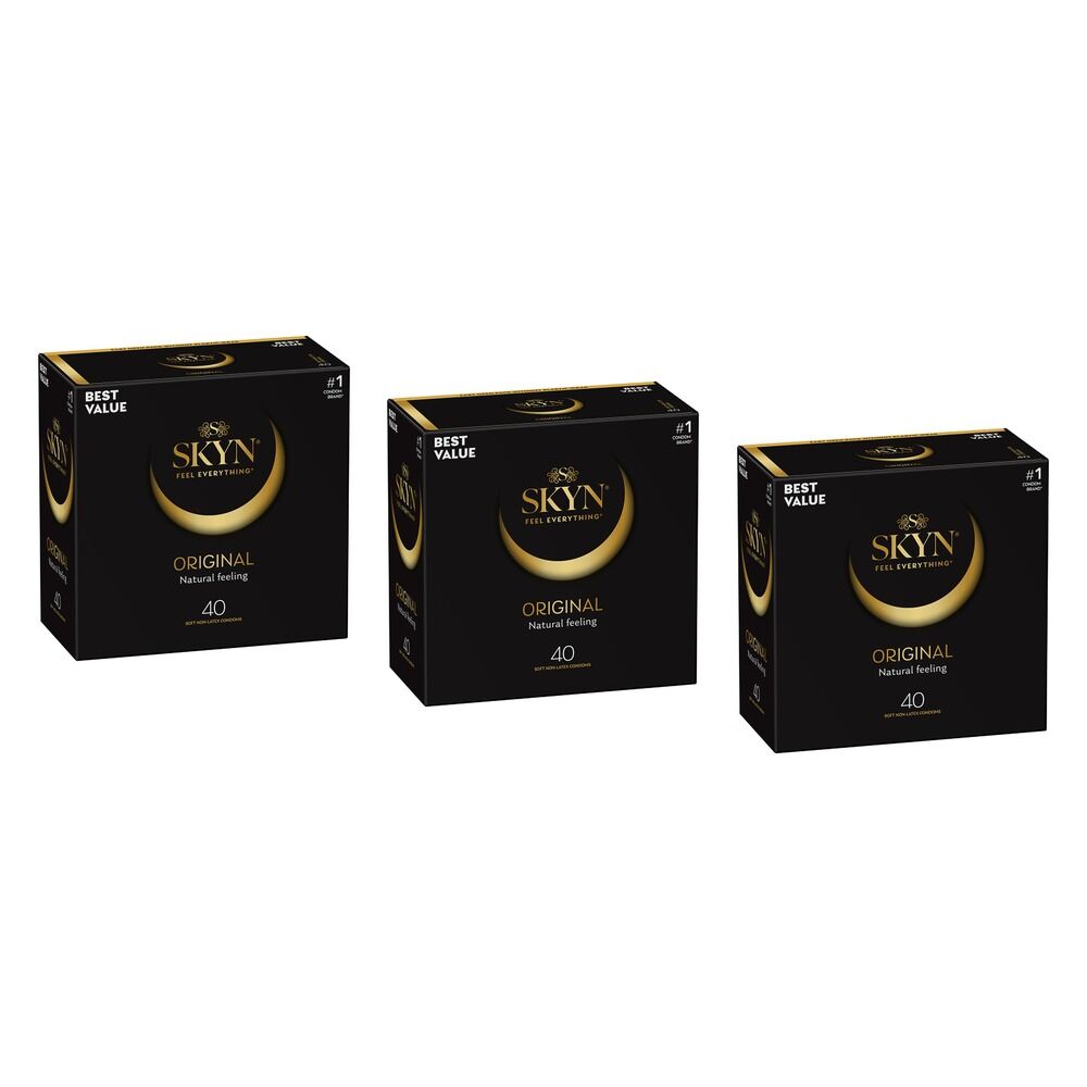 Skyn Original Condoms 40 Pack x 3 Bundle of 3