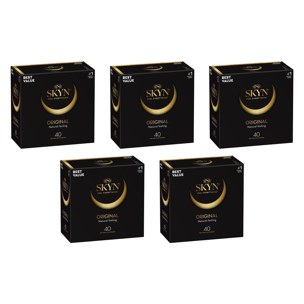 Skyn Original Condoms 40 Pack x 3 Bundle of 5