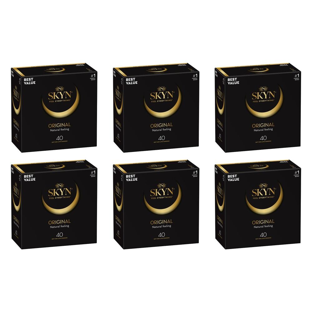 Skyn Original Condoms 40 Pack x 3 Bundle of 6