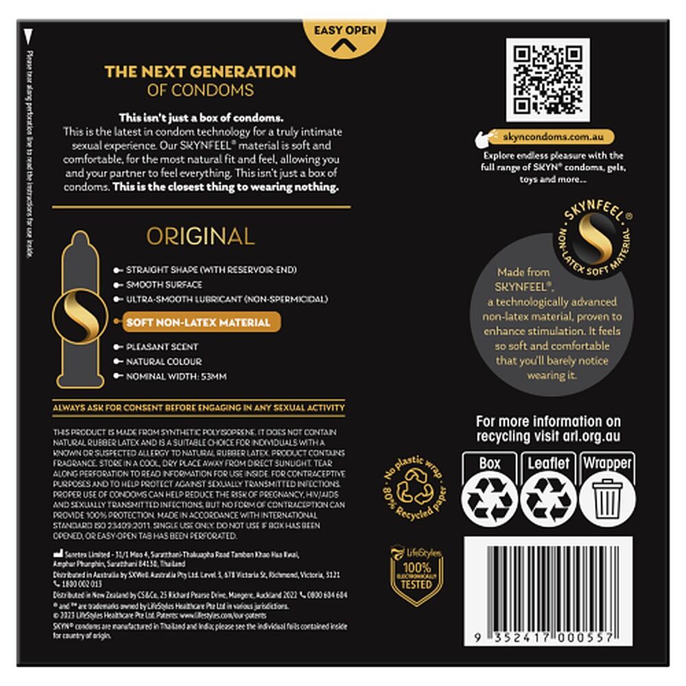 Skyn Original Condoms 40 Pack x 3
