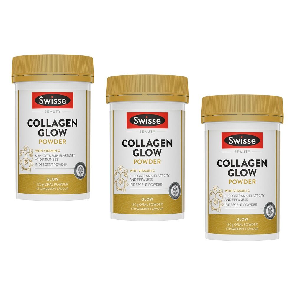 Swisse Beauty Collagen Glow Powder 120g Pack of 3