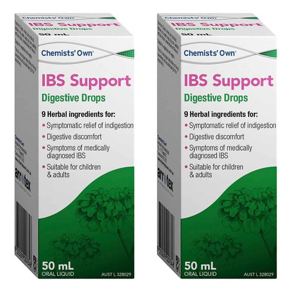 Chemists' Own IBS Support Digestive Drops 50mL Pack of 2