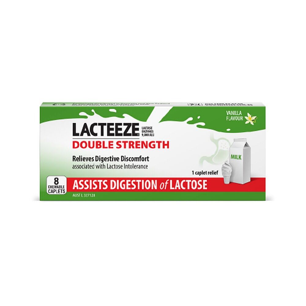 Lacteeze Ultra Chewable 8 Caplets