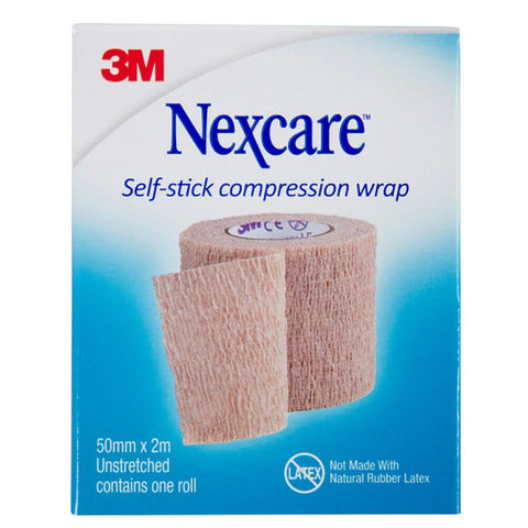 Nexcare Self Stick Compression Wrap 50mm Unstretched 2 Metres