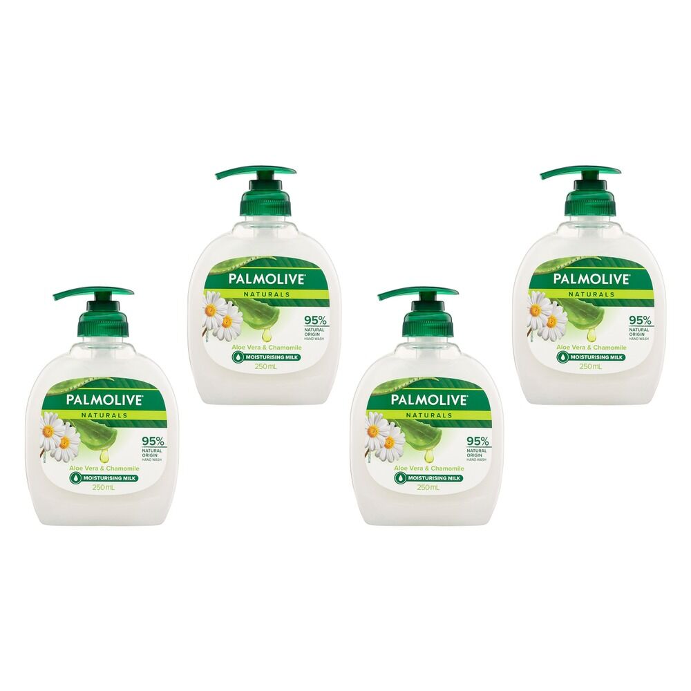 Palmolive Naturals Liquid Hand Wash Aloe Vera & Chamomile 250mL Pack of 4