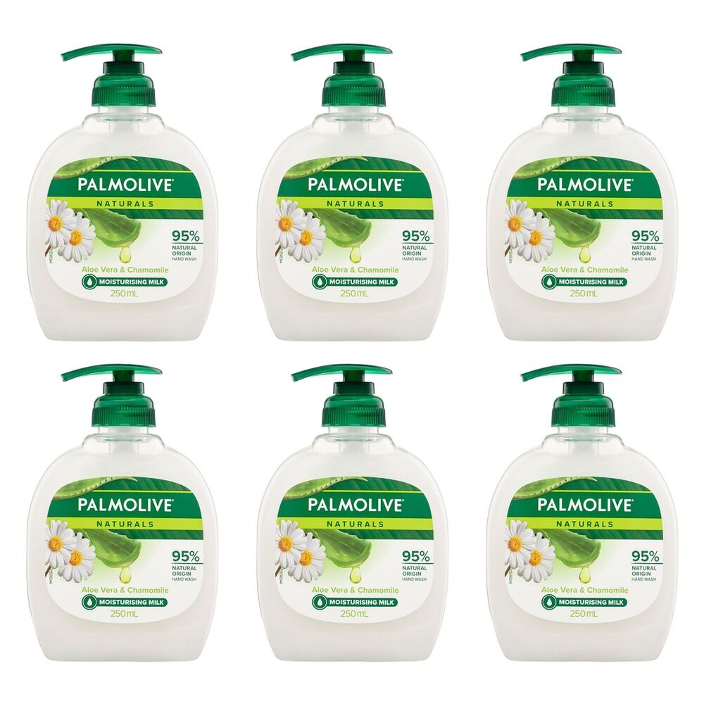 Palmolive Naturals Liquid Hand Wash Aloe Vera & Chamomile 250mL Pack of 6
