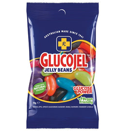 GLUCOJEL Jelly Beans 70g Glucose Energy Candy Vegan Friendly Lollies