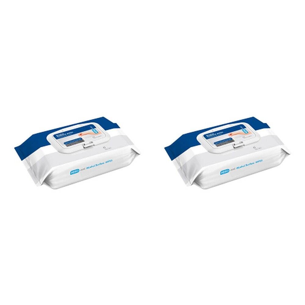 Aero Wipe Surface Alcohol Wipes Pack of 2