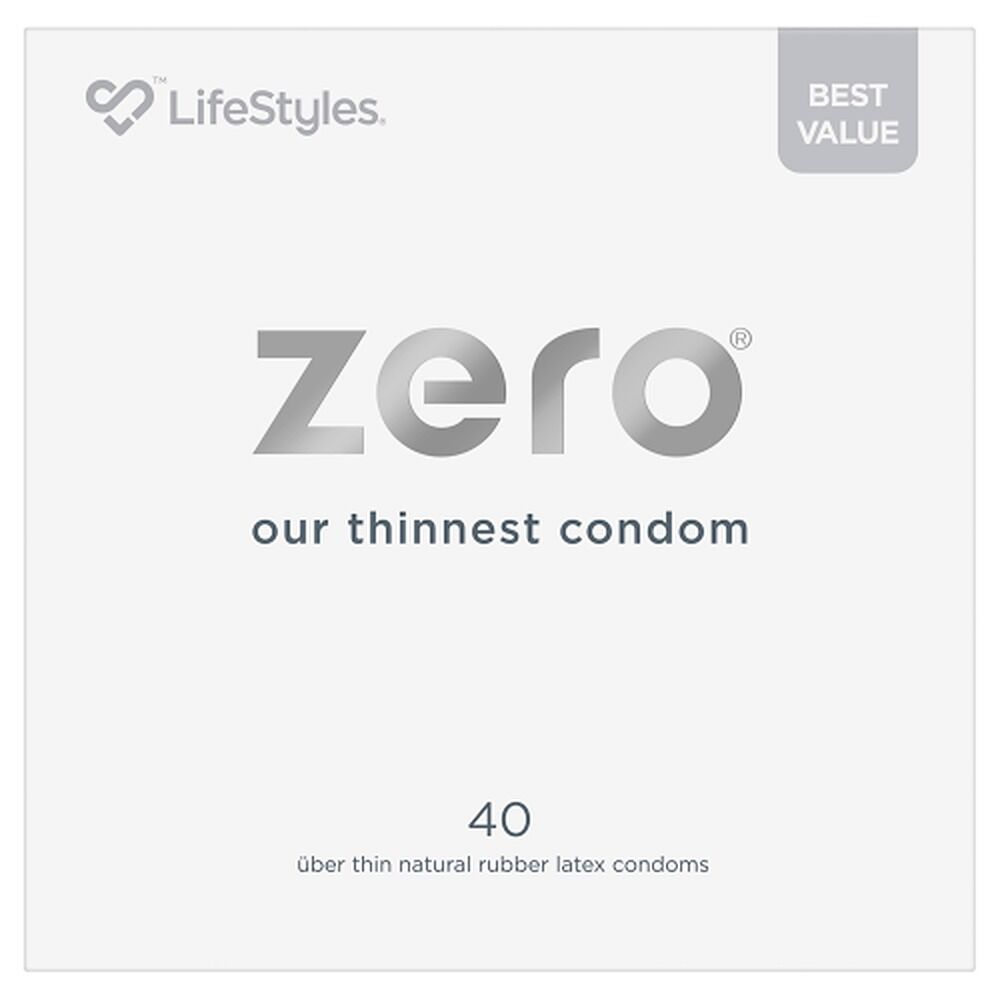LifeStyles Zero Uber Thin Condoms 40 Pack x 3