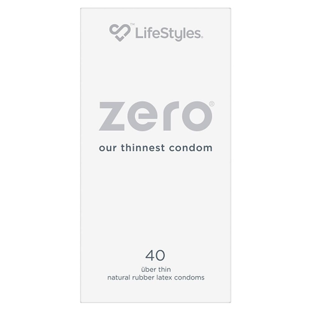 LifeStyles Zero Uber Thin Condoms 40 Pack x 3