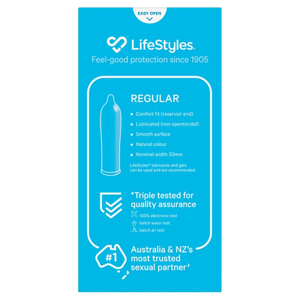 LifeStyles Regular Condoms 40 Pack x 2
