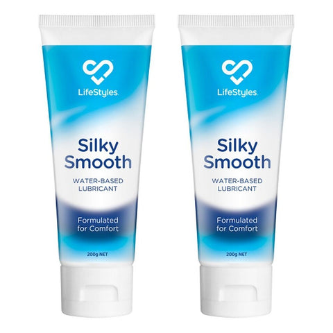 LifeStyles Silky Smooth Personal Lubricant 200g x 3 Bundle of 2