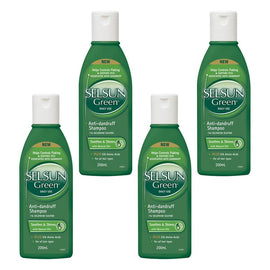 Selsun Green Anti-Dandruff Shampoo 200mL Pack of 4