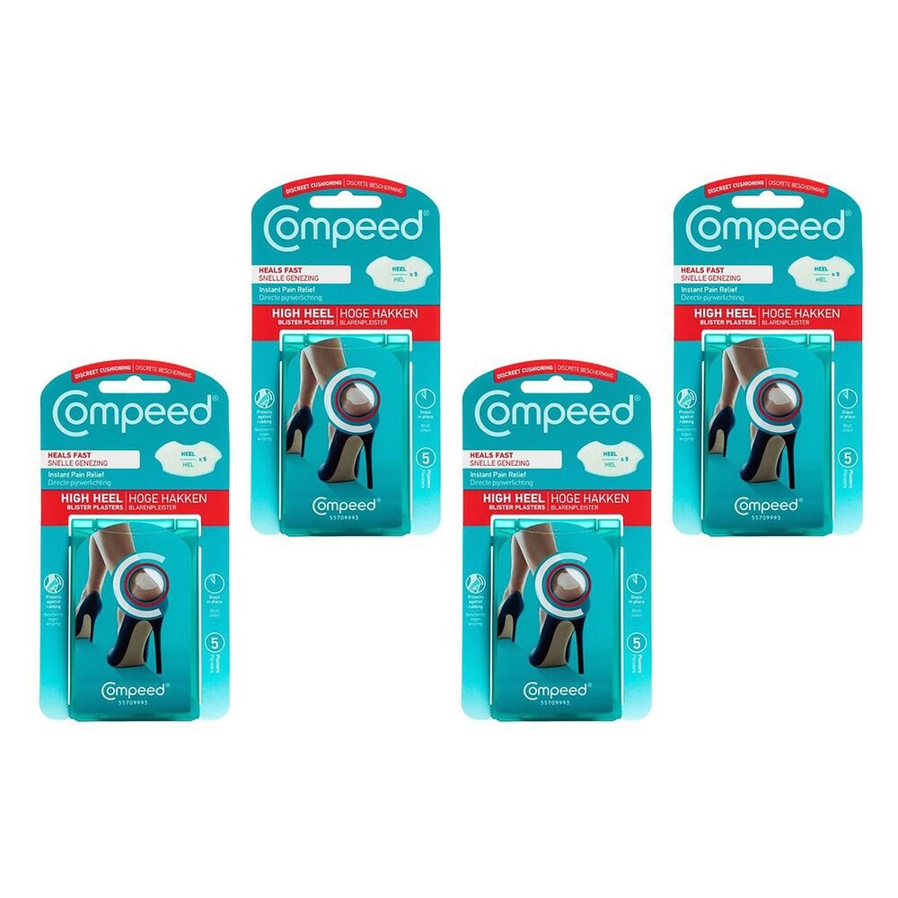Compeed High Heel Blister Plasters 5 Pack x 6 Bundle of 4