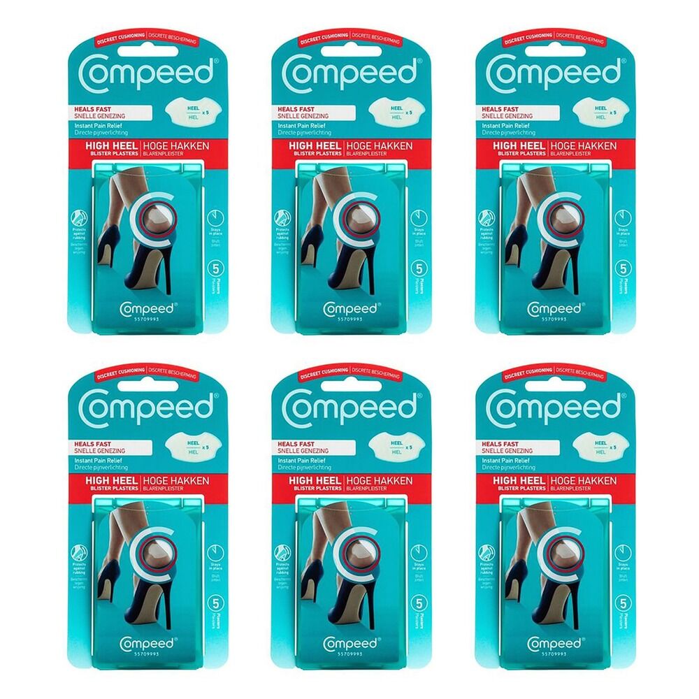Compeed High Heel Blister Plasters 5 Pack x 6 Bundle of 6