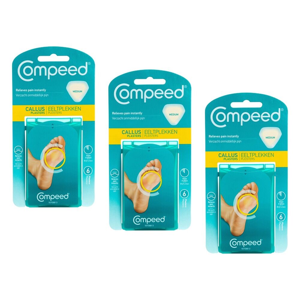 Compeed Callus Plasters 6 Pack x 6 Bundle of 3