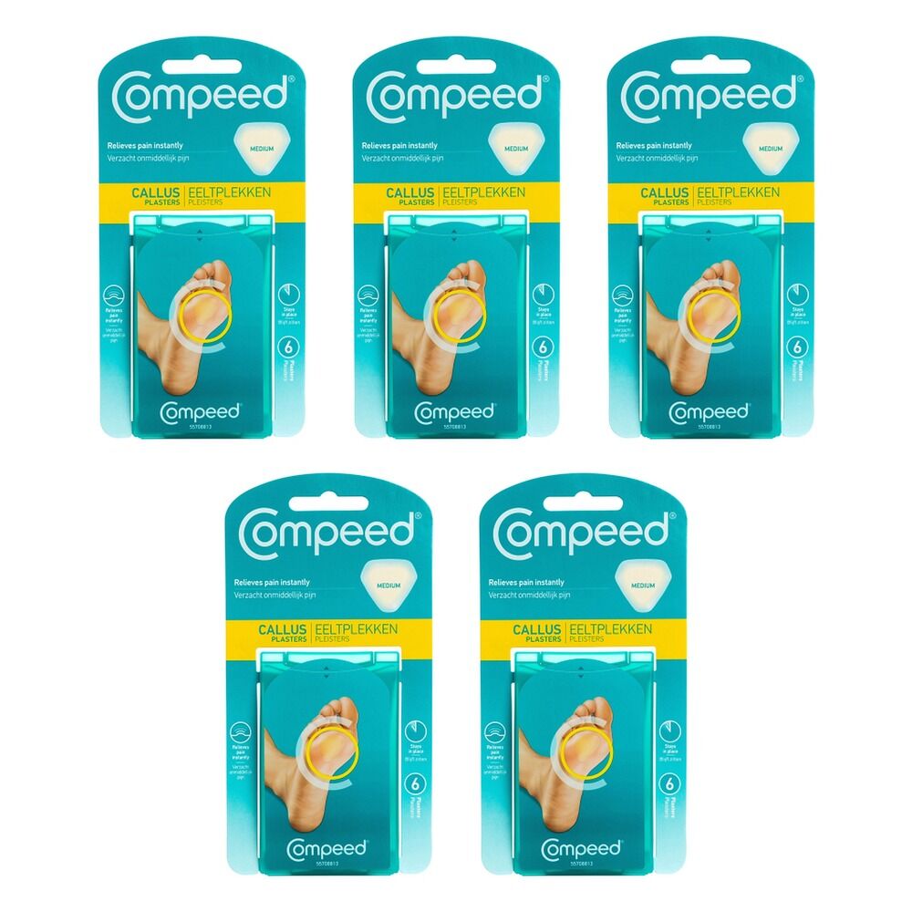 Compeed Callus Plasters 6 Pack x 6 Bundle of 5