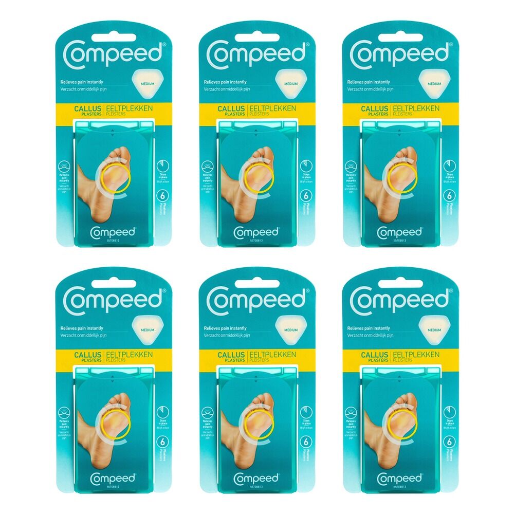 Compeed Callus Plasters 6 Pack x 6 Bundle of 6