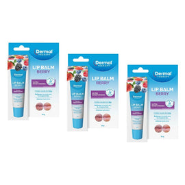 Dermal Therapy Lip Balm Berry 10g Pack of 3