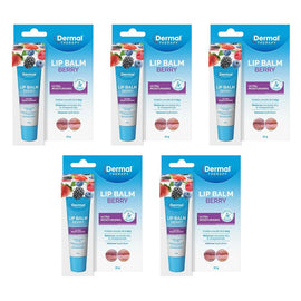 Dermal Therapy Lip Balm Berry 10g Pack of 5