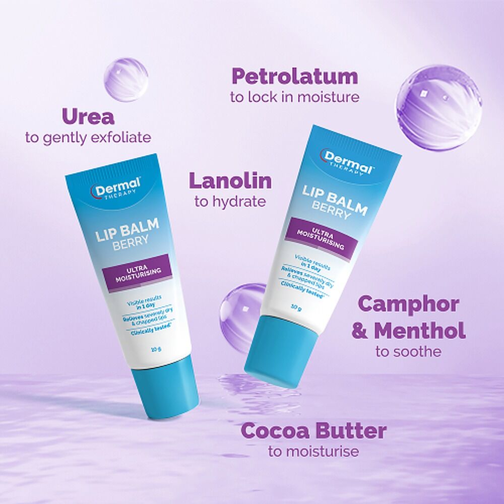 Dermal Therapy Lip Balm Berry 10g