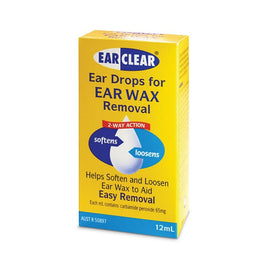 Ear Clear Ear Wax Removal Drops 12mL