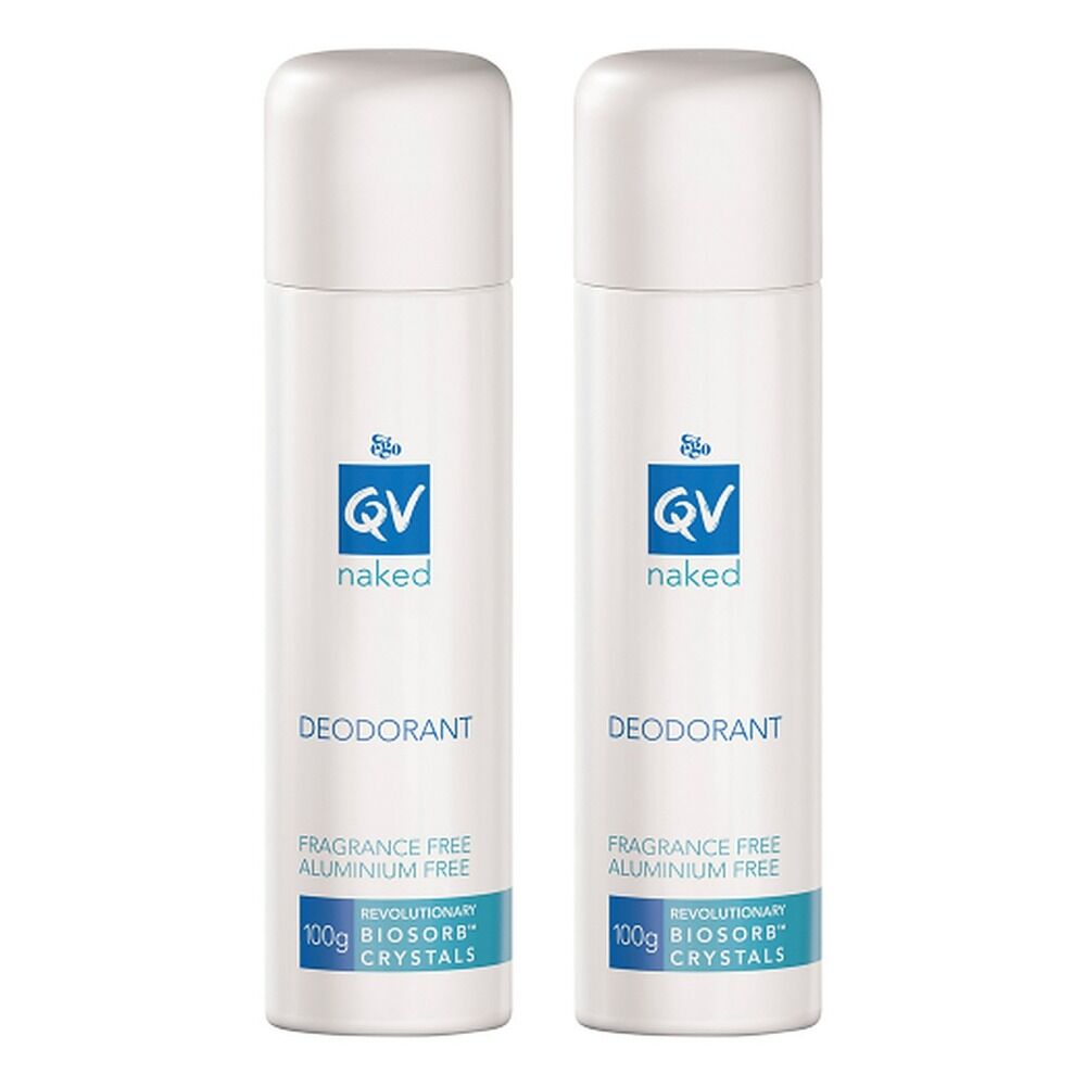Ego QV Naked Deodorant Spray 100g Pack of 2