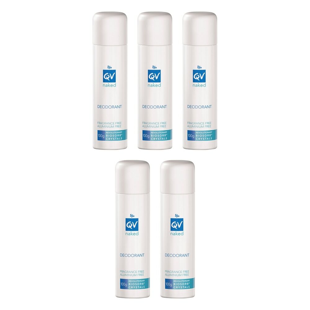 Ego QV Naked Deodorant Spray 100g Pack of 5