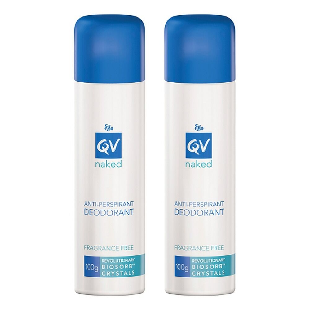 Ego QV Naked Anti-perspirant Deodorant Spray 100g Pack of 2
