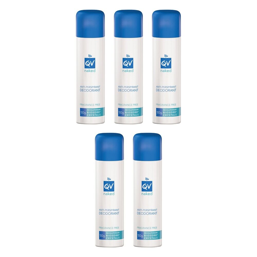 Ego QV Naked Anti-perspirant Deodorant Spray 100g Pack of 5
