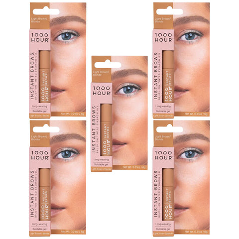 1000HOUR Instant Brows Tinted Eyebrow Gel Light Brown Blonde 5 Pack 30g