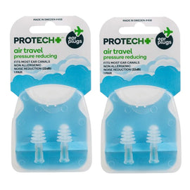 Protech Ear Plugs Noise Control Air Travel Pressure Reducing 2x 1 Pair