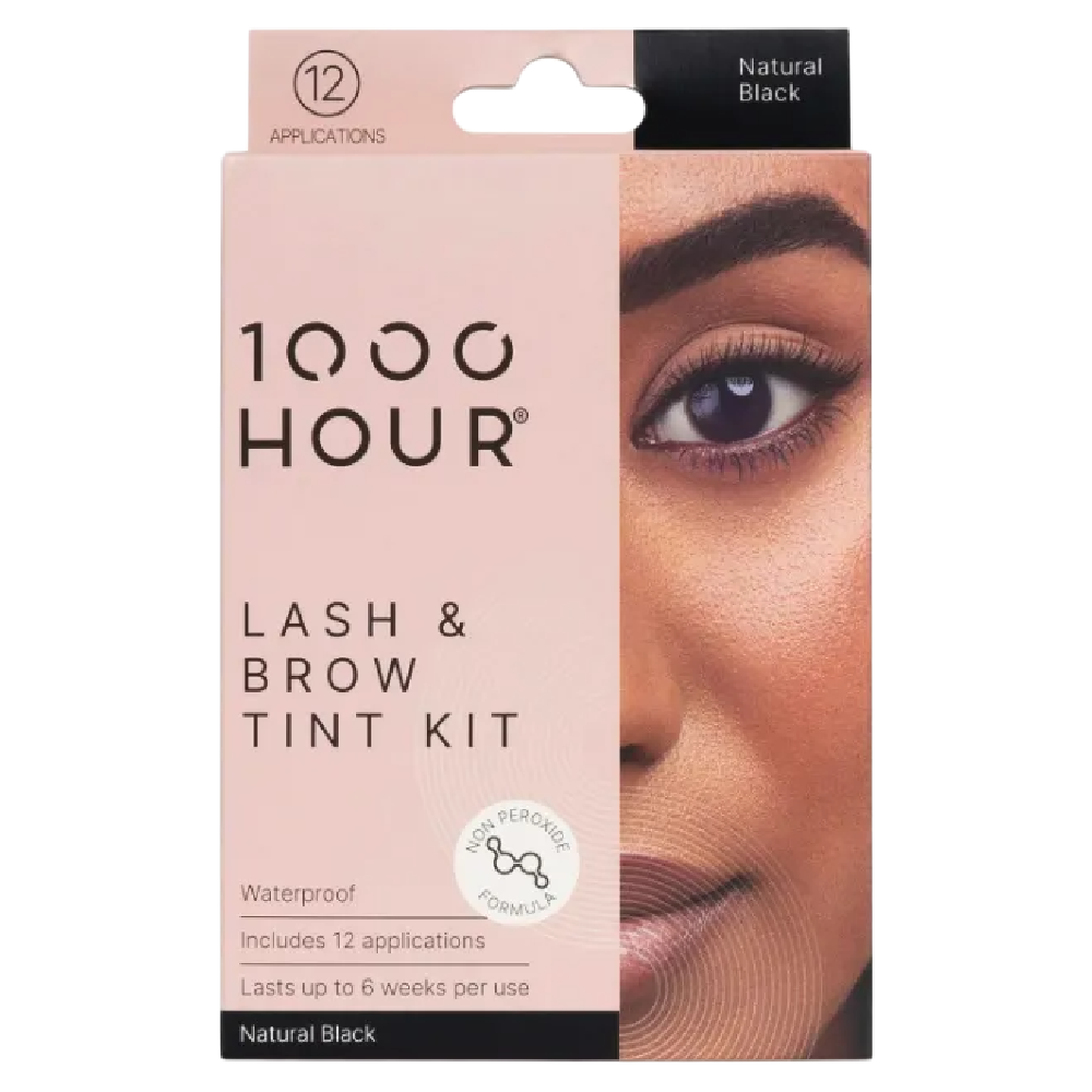 1000HOUR Natural Black Lash and Brow Tint Kit 6 Pack 72 Applications