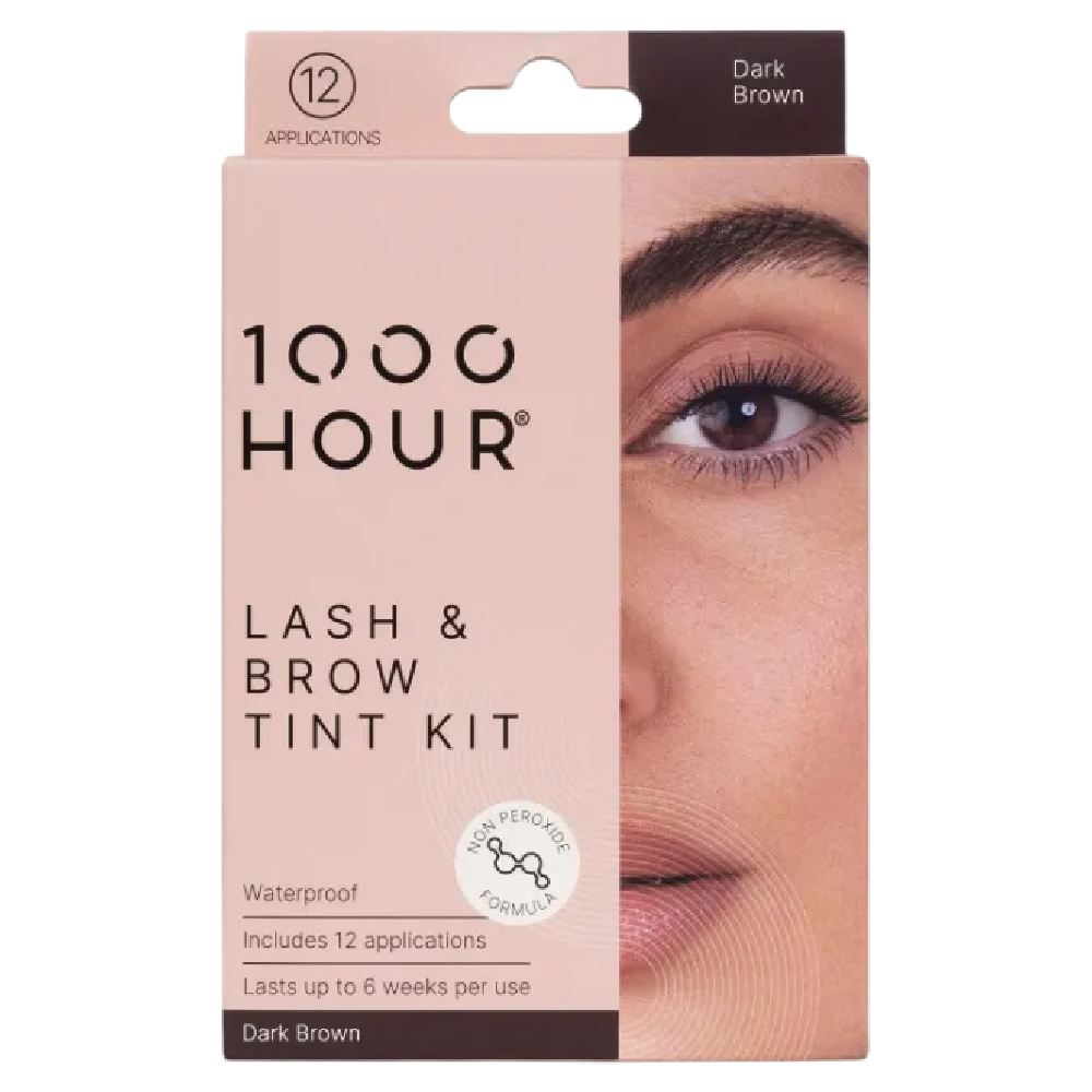 1000HOUR Dark Brown Lash and Brow Tint Kit 3 Pack 36 Applications
