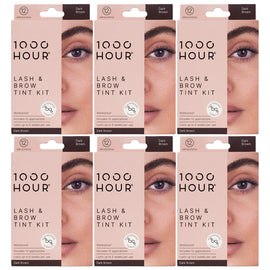 1000HOUR Dark Brown Lash and Brow Tint Kit 6 Pack 72 Applications