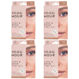 1000HOUR Light Brown Blonde Lash and Brow Tint Kit 4 Pack 48 Applications