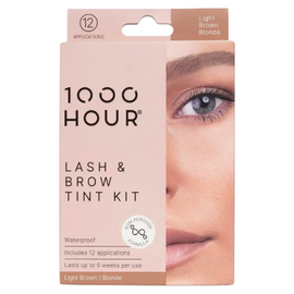 1000HOUR Light Brown Blonde Lash and Brow Tint Kit No Peroxide 12 Applications