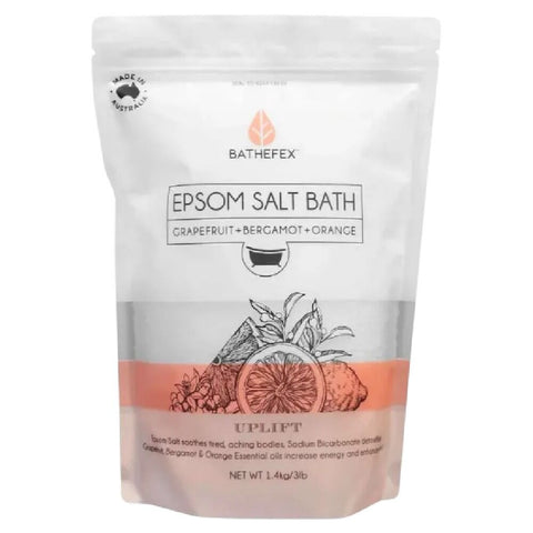Bathefex Epsom Salt Bath Grapefruit Bergamot Orange Soak 1.4kg