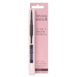 1000Hour 3-in-1 Brow Pencil Dark Brown