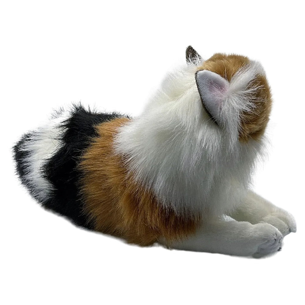 Bocchetta Plush Toys "Marmalade" Calico Cat Kitten Stuffed Animal Lying 38cm