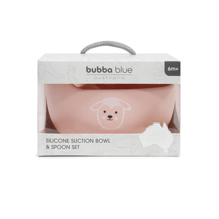 Bubba Blue Silicone Suction Bowl And Spoon Set Lamb