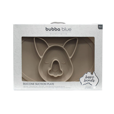 Bubba Blue All In One Silicone Suction Plate And Placemat Kangaroo