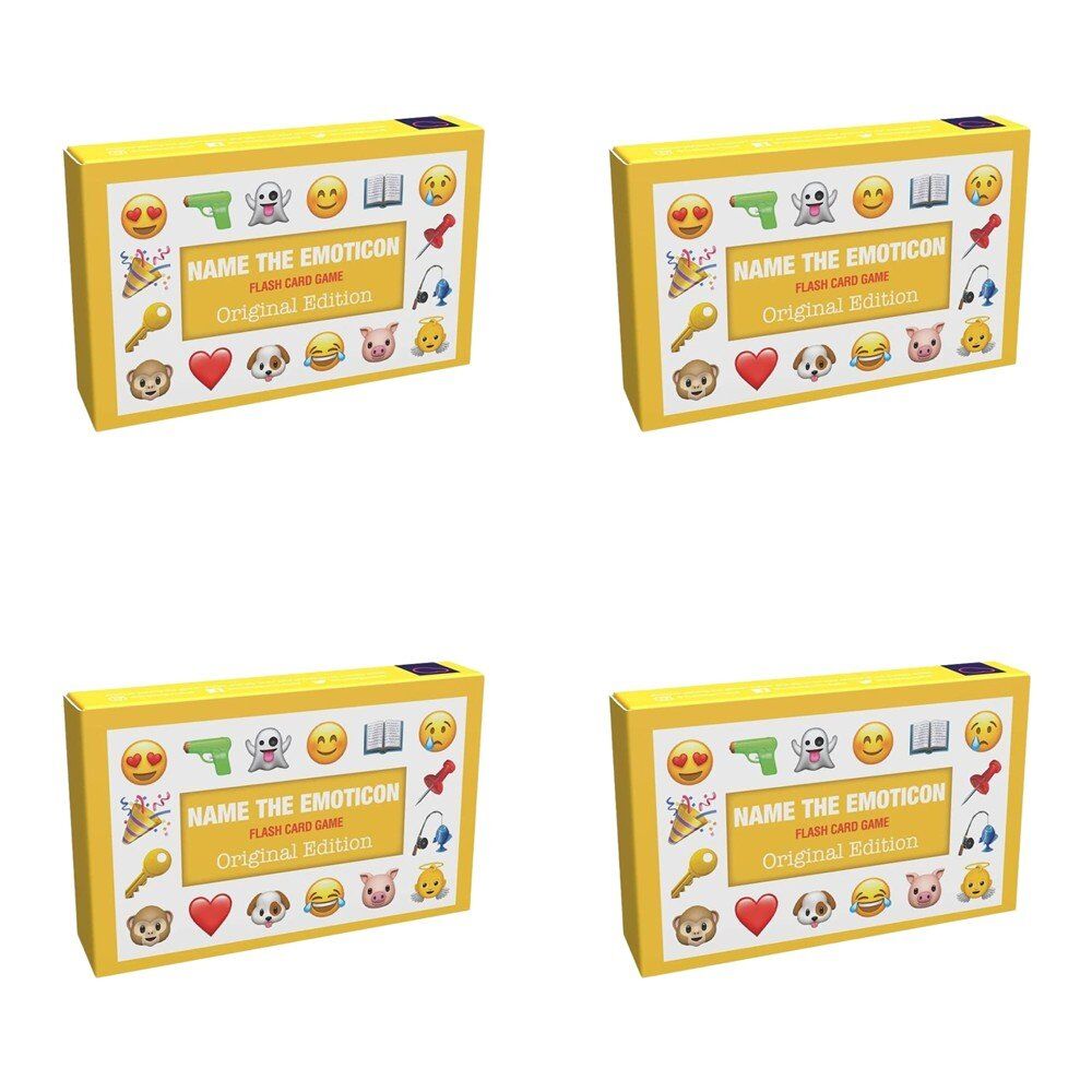 Name the Emoticon Flash Card Game Original Edition Pack of 4
